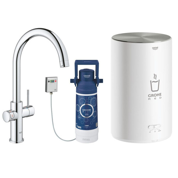 

Смеситель для кухни Grohe EX Red Duo с бойлером, 30083001