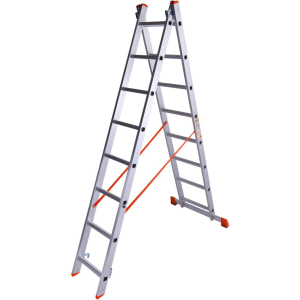 

Лестница двухсекционная алюминиевая Laddermaster Sirius A2A8. 2x8 ступенек