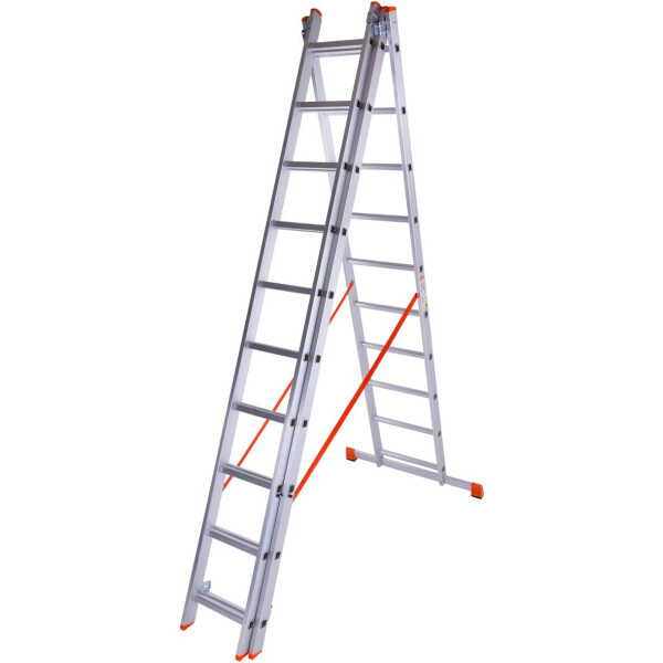 

Лестница трехсекционная алюминиевая Laddermaster Sirius A3A10. 3x10 ступенек