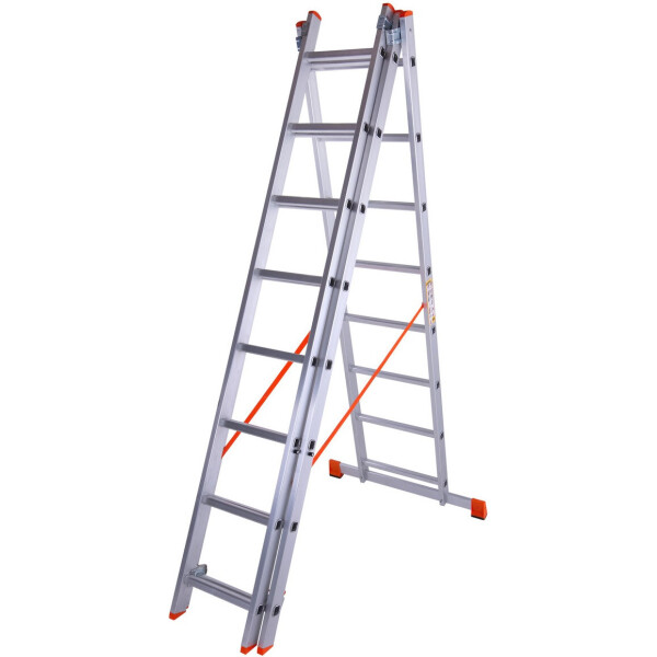 

Стремянка трехсекционная алюминиевая Laddermaster Sirius A3A8. 3x8 ступенек