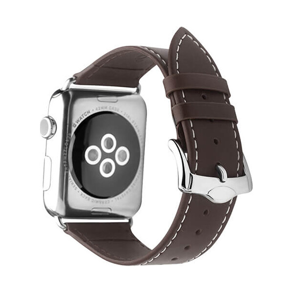 

Кожаный ремешок Qialino для Apple watch 42mm / 44mm (Коричневый) (482509)