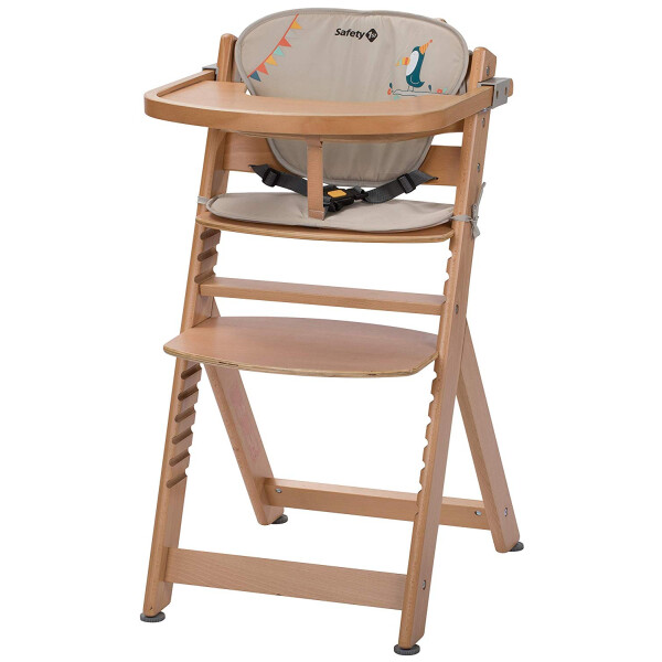

Стул для кормления Safety 1st TIMBA натуральный с подушкой Wood Happy Day