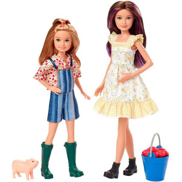 

Набор кукол Скиппер и Стейси на ферме с поросенком Barbie Sweet Orchard Farm Skipper and Stacie Dolls GHT16