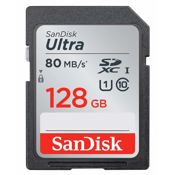 

Карта памяти SanDisk 128GB SDXC C10 UHS-I R80MB/s Ultra (SDSDUNC-128G-GN6IN)