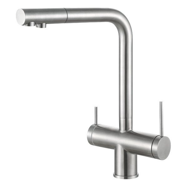 

Смеситель кухонный Fabiano FKM 31.40 S/Steel Inox нержавеющая сталь