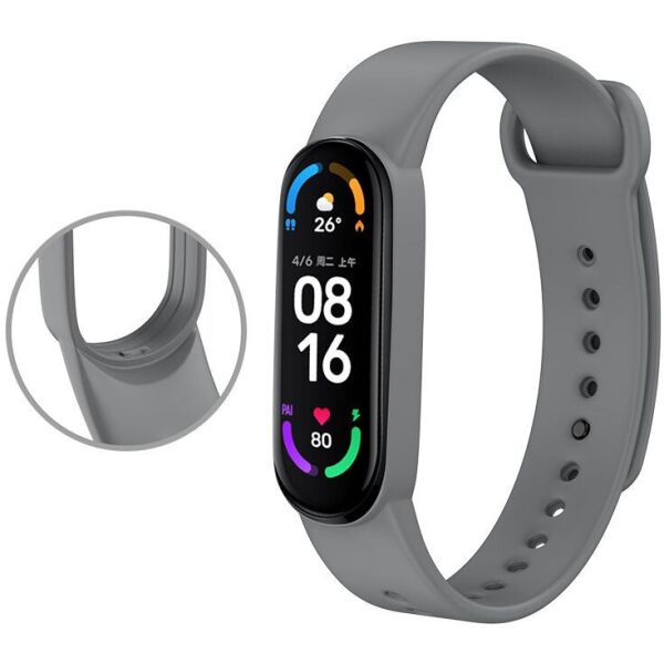 

Ремешок для Mi Band 6 Dark gray