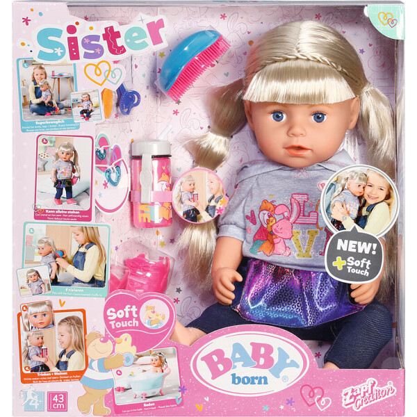 

Кукла Zapf Creation Baby Born серии Нежные объятия - Сестренка-Модница (824603)