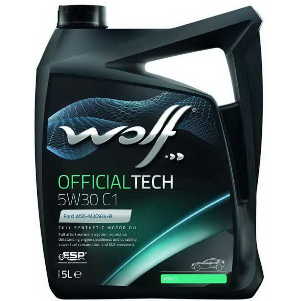 

Моторное масло WOLF OFFICIALTECH 5W-30 C1, 5л (8307911)