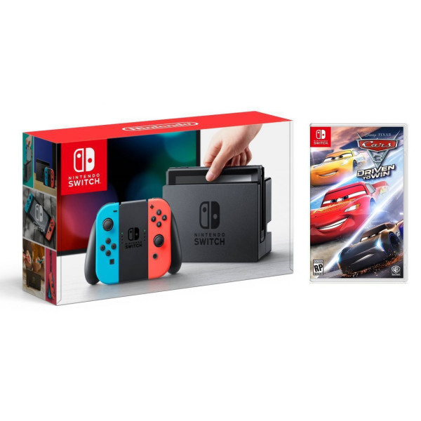 

Nintendo Switch Neon blue/red + Игра Cars 3