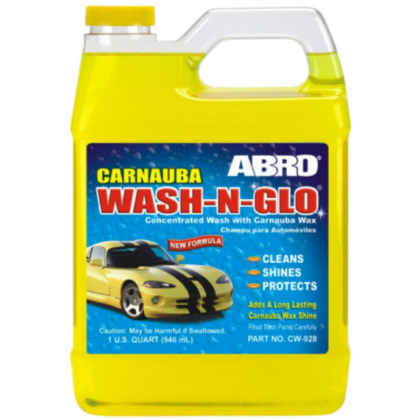 

Автошампунь с воском Карнобы Abro CW-928 946 мл