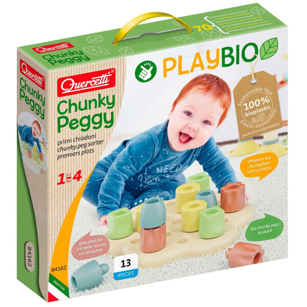 

Мозаика Quercetti Play Bio Геометрия Макси Chunky Peggy (84162-Q)