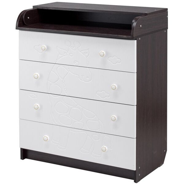 

Пеленальный комод Babyroom Комод Жирафик 102x80x50 венге-белый