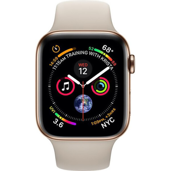 

Apple Watch Series 4 + LTE 40mm Gold Stainless Steel with Stone Sport Band (MTUR2/MTVN2)
