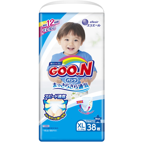 

Подгузники-трусики GOO.N для мальчиков 12-20 кг (размер Big (XL), 38 шт)