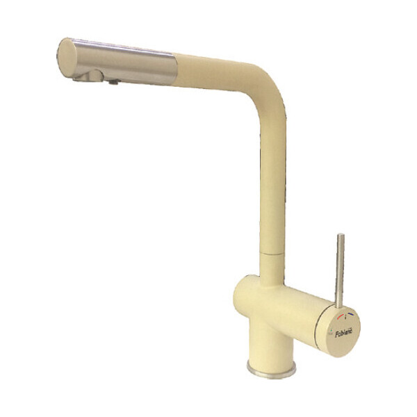 

Смеситель кухонный Fabiano FKM 31.12 S/Steel Cream кремовый