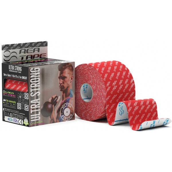 

Кинезиотейп REA TAPE Strong, красный
