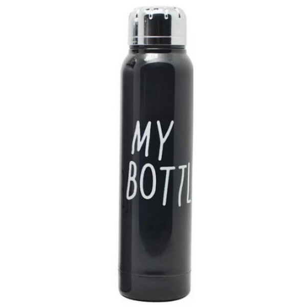 

My Bottle 300 мл металлический, Стильный 9045 Чёрный(844573338
