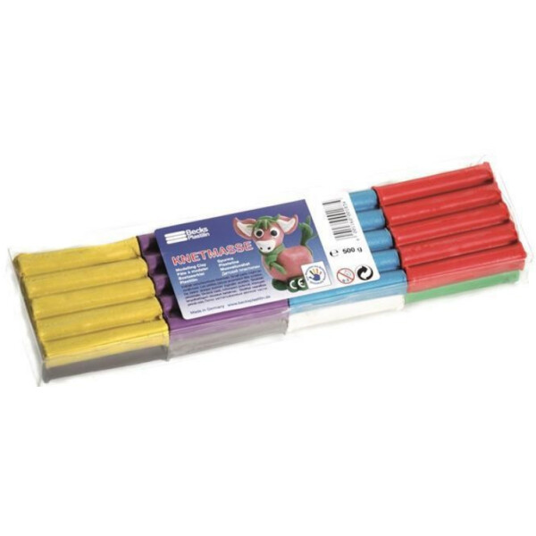 

Пластилин классический, 500 г., 8 цветов, Becks Plastilin