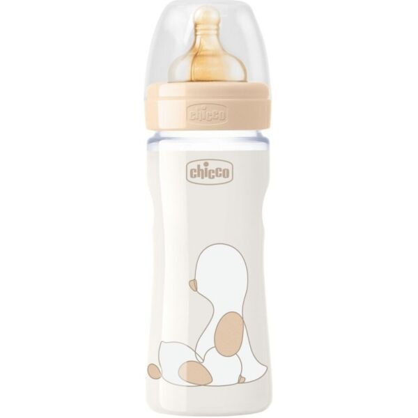 

Бутылочка пластиковая Chicco "ORIGINAL TOUCH" 250мл.соска латексная от 2 месяцев переменный поток (нейтральная) (27624.3)
