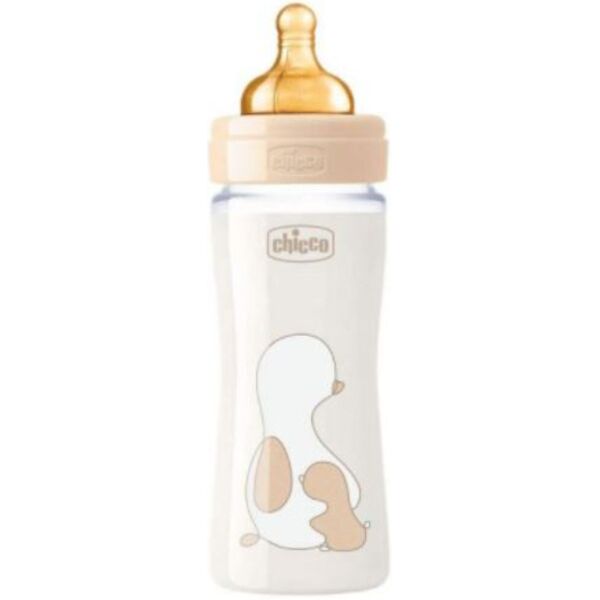 

Бутылочка стеклянная Chicco "ORIGINAL TOUCH" 240мл.соска латексная медленный поток от 0 месяцев, 1шт. (нейтральный) (27720.3)
