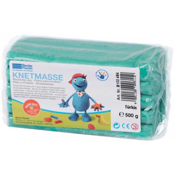

Пластилин классический Knetmasse, 500 г., Becks Plastilin (бирюзовый)