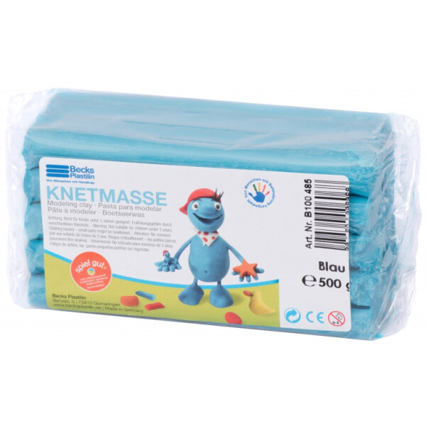 

Пластилин классический Knetmasse, 500 г., Becks Plastilin (синий)