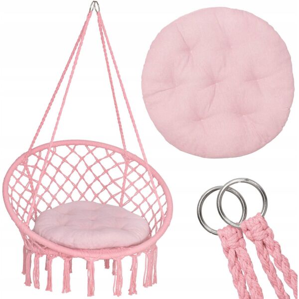

Кресло-качалка Springos подвесное (плетеное) SPR0029 Pink