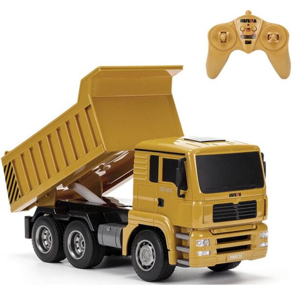 

Автомодель на радиоуправлении Hulna 1:18 2.4G 6CH RC Dump truck All plastic (1332)
