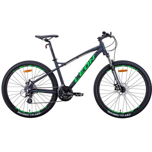 

Велосипед 27.5" Leon XC-90 DD 19" графитовый с зеленым (м) (OPS-LN-27.5-089) 2021