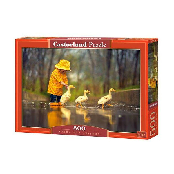 

Пазл Castorland Друзья под дождем, 500 элементов (0505-52264)