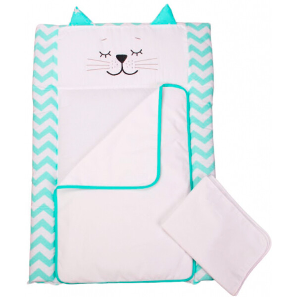 

Пеленальный матрасик Верес Smiling Animals mint 50х70 см