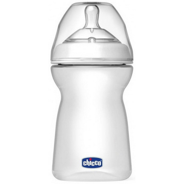

Бутылка пластиковая Chicco Natural Feeling 330мл. соска силиконовая от 6 m+ (80737.00.50)