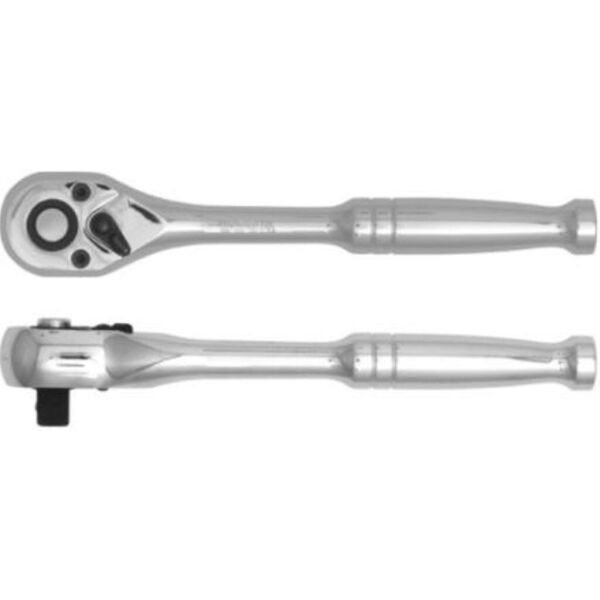 

Трещотка YATO 1/2 ", металлическая ручка, прямая, длина 250 мм, 72 зуба YT-0315