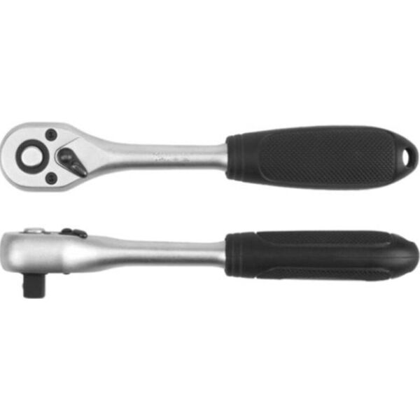 

Трещотка YATO 1/2 ", пластиковая ручка, прямая, длина 278 мм, 72 зуба YT-0309