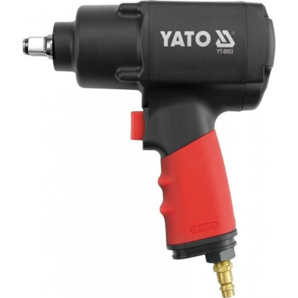 

Пневматический гайковерт YATO 1/2 '', 1356 НМ, 10000 об/мин, расх.воздуха 153 л/мин, 2 кг YT-0953