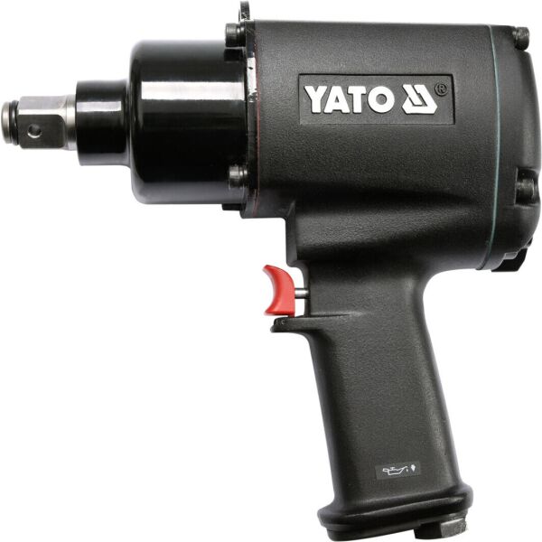

Пневматический гайковерт YATO 3/4 '', 1300 НМ, 5000 об/мин, расх.воздуха 660 л/мин, 5,33 кг YT-09564