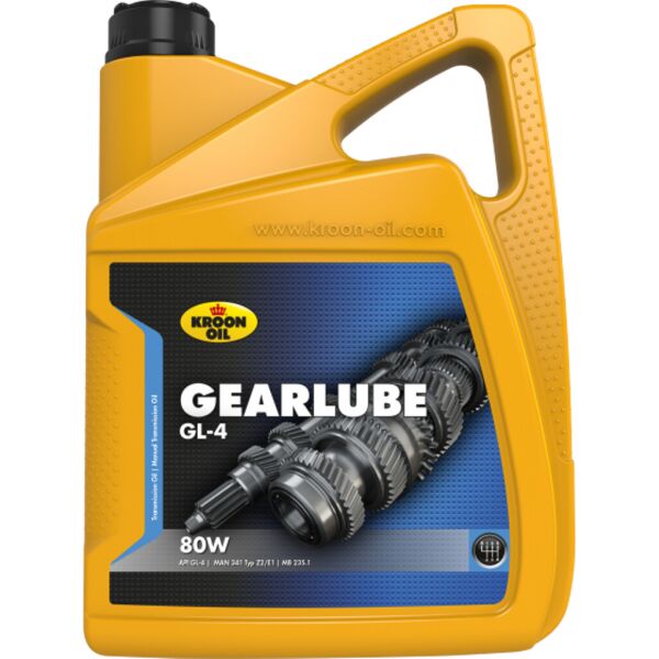 

Масло трансмиссионное KROON OIL GEARLUBE GL-4 80W 5л 01323