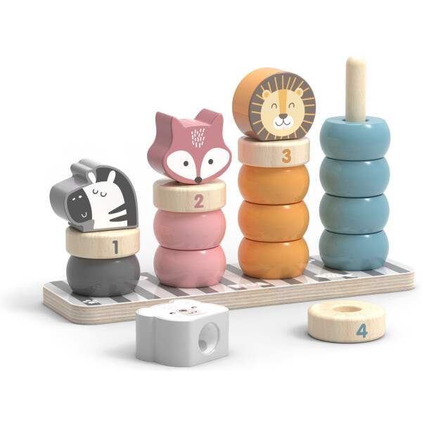 

Деревянный сортер-пирамидка Viga Toys PolarB Зверята (44022)