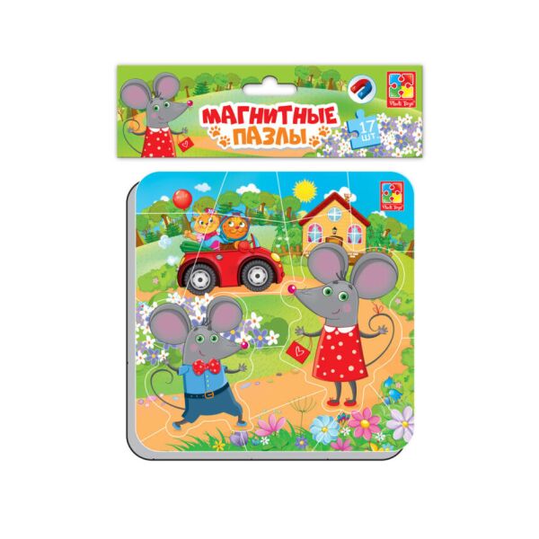 

Магнитные пазлы "Мышки" т.м."Vladi Toys".