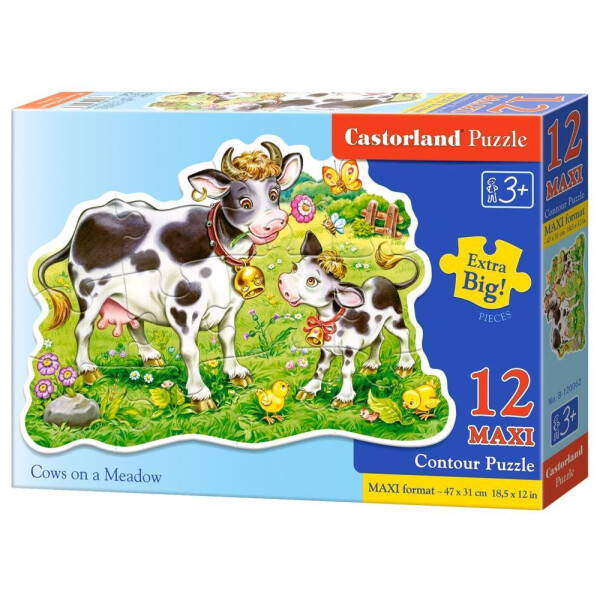 

Пазл Castorland 12 Maxi для девочек Коровки на лугу (0024-120062 )