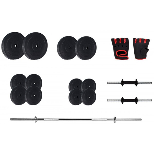 

Наборная штанга и гантели 120 см Iron Body 52кг+перчатки (00020488)