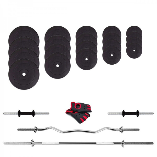 

Наборная штанга c гантелями Iron Body 155кг+перчатки (00020484)