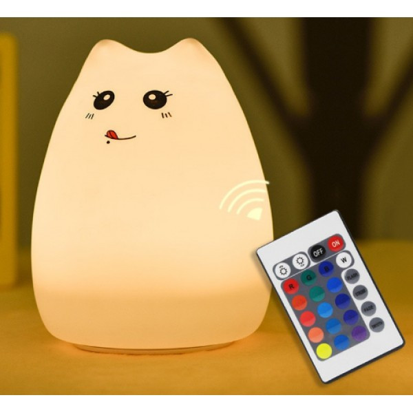 

Ночник 3DTOYSLAMP Котик с язычком с пультом ДУ