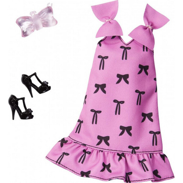

Одежда для кукол Барби Barbie Pink Sundress With Bows Fashion Pack GHW85