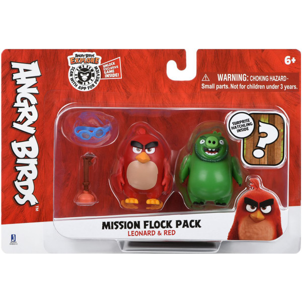 

Игровая фигурка Jazwares Angry Birds ANB Mission Flock Ред и Леонард (ANB0010)