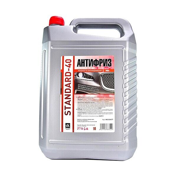 

Антифриз ДК Standard -40 красный 10 /8,2кг