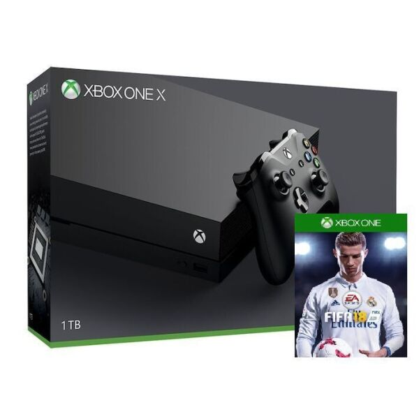 

Microsoft Xbox One X 1TB Black + FIFA18 (Расширенная гарантия 18 месяцев)