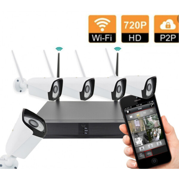 Акція на Комплект видеонаблюдения беспроводной XPRO CORDON Full HD WiFi 4ch від Allo UA
