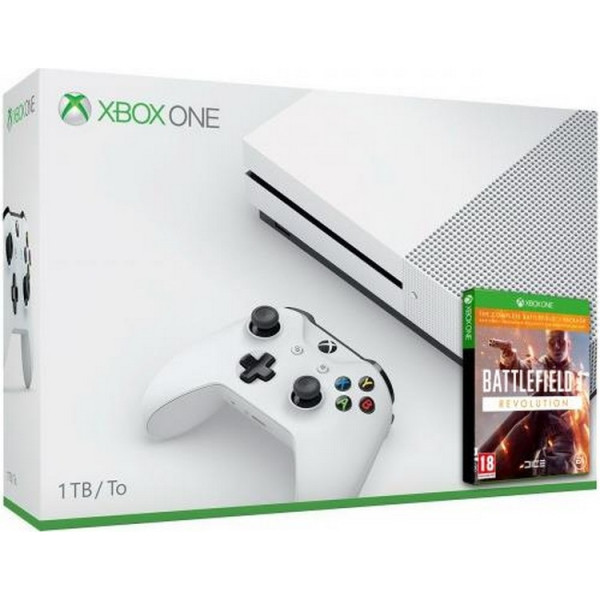 

Microsoft Xbox One S 1Tb White + Battlefield 1. Революция (русская версия)