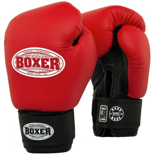 

Перчатки боксерские BOXER 6 oz кожвинил 0,6 мм красные(2024-04R)